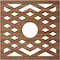 Ekena Millwork Chevron Wood Fretwork Pierced Ceiling Medallion, Walnut, 30"OD x 7 3/4"ID x 1/4"T CMWP30X30X0250CHWA - alternate 5